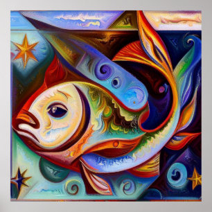 Fische 8 poster