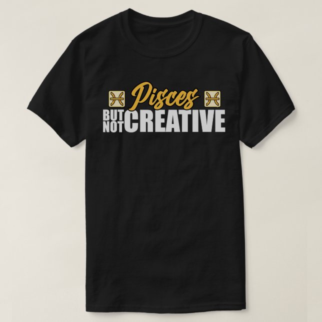 Fische, aber nicht kreativ T-Shirt (Design vorne)