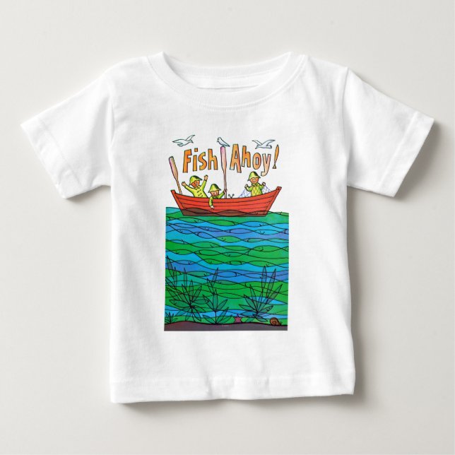 Fische ahoi! baby t-shirt (Vorderseite)