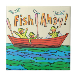 Fische Ahoy! Fliese