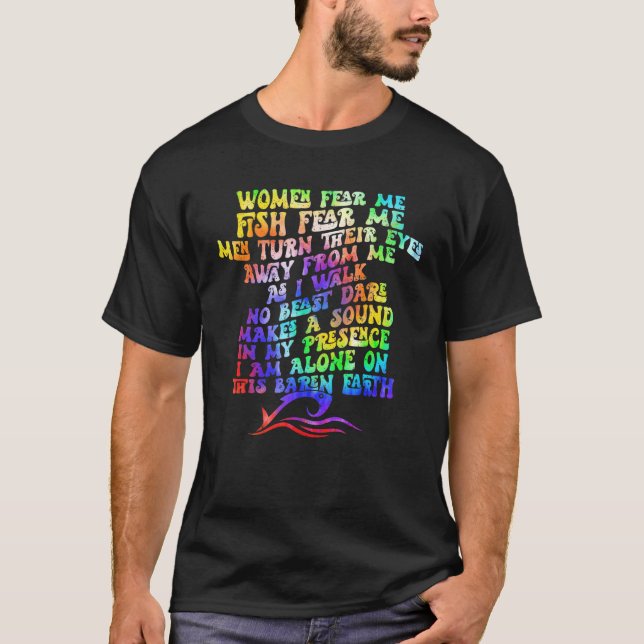 Fische Angst Frauen Ich Fische Angst, dass Männer  T-Shirt (Vorderseite)
