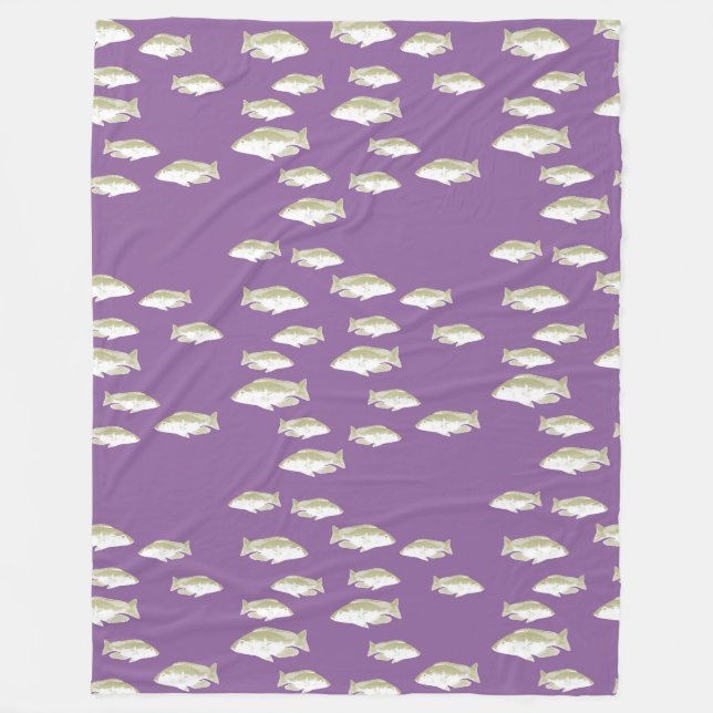 Fische auf lila fleecedecke (Vorderseite)