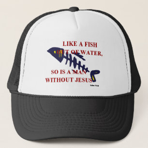 FISCHE AUS WASSER HERAUS TRUCKERKAPPE