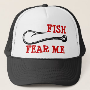 FISCHE BEFÜRCHTEN MICH Haken-Hut Truckerkappe
