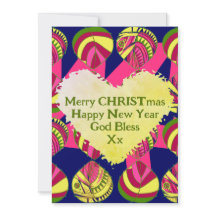 Fische Blätter Gelbe Magenta Grün Weihnachten