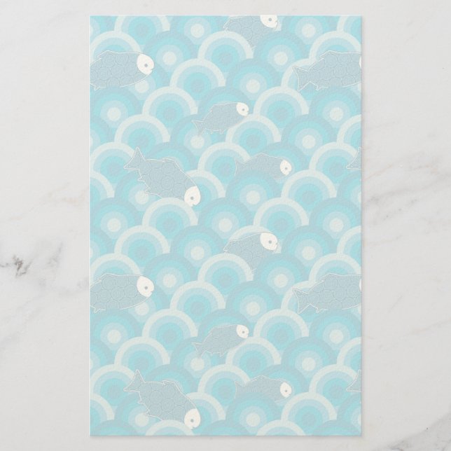 Fische Briefpapier (Vorderseite)
