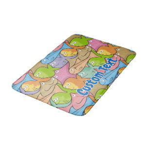 Fische Cartoon Badematte