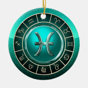 Fische - das Fisch-astrologische Zeichen Keramik Ornament