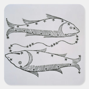 Fische (die Fische) eine Abbildung aus dem "Dichte Quadratischer Aufkleber