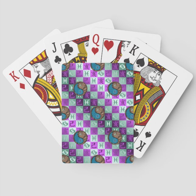 Fische & Erdboar Spielkarten (Rückseite)