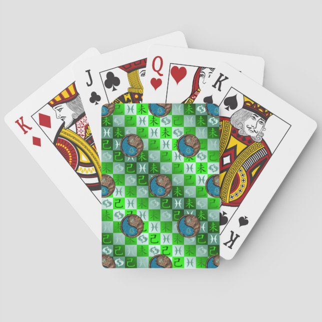 Fische & Erdziege Spielkarten (Rückseite)