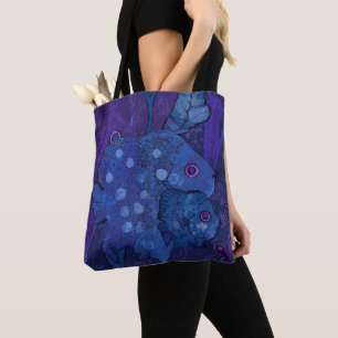 Fische Familie Unterwasser Art Sea Tiere Marine bl Tasche