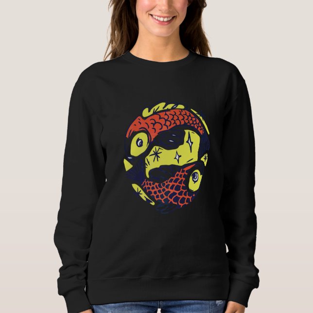 Fische Fische Astrologie Sweatshirt (Vorderseite)