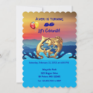 Fische Fische Geburtstag / 19. Februar - März 20 Einladung