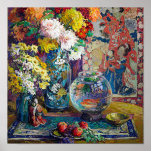 Fische, Früchte und Blumen Kathryn E. Cherry Poster