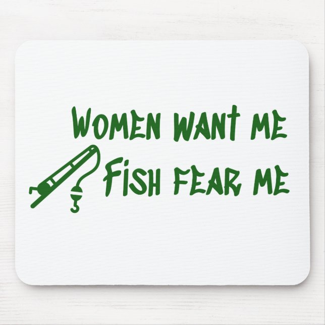 Fische fürchten mich, Fischer Mousepad (Vorne)