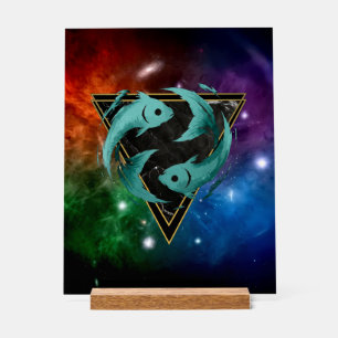 Fische Galaxie Zodiak Acrylschild