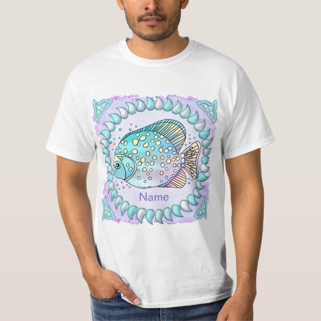 Fische Geburtstags-T-Shirt T-Shirt (Vorderseite)