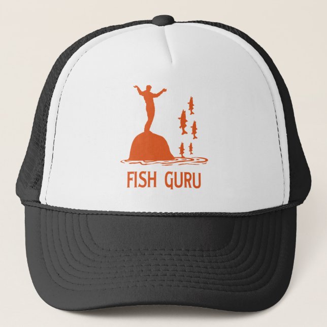 Fische Guru Truckerkappe (Vorderseite)