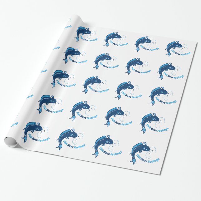 Fische haben Gefühle Geschenkpapier (Ungerollt)