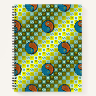 Fische & Holz-Affe Notizbuch