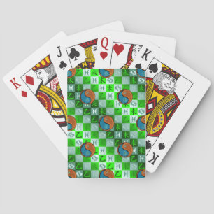 Fische & Holz Ziege Spielkarten