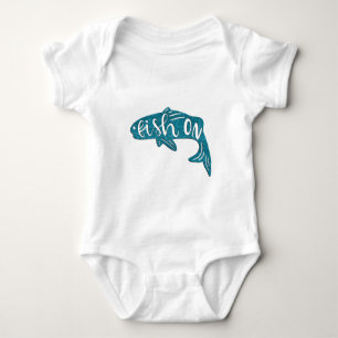 Fische im Baby-Bodysuit Baby Strampler