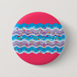 Fische im Meer Button