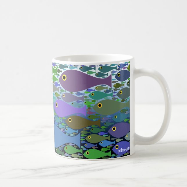Fische im Meer Kaffeetasse (Rechts)
