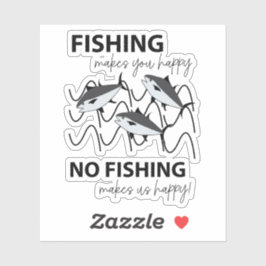 Fische im Wasserfischen Aufkleber