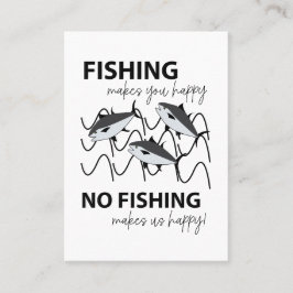 Fische im Wasserfischen Visitenkarte