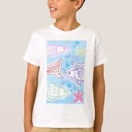 Fische in der Meereskunst T-Shirt