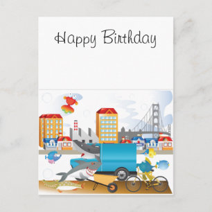 Fische in der Ocean Card Postkarte