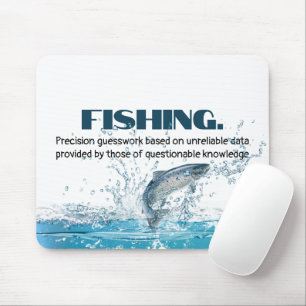 Fische in Wasser mit Zitat Mousepad