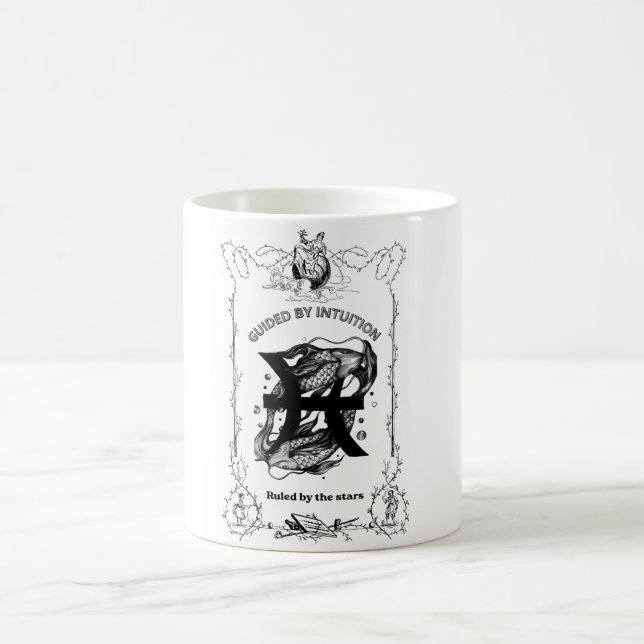 Fische Intuition Himmelsdesign Kaffeetasse (Mittel)