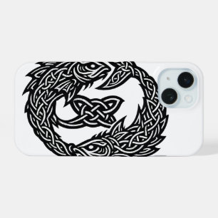 Fische Keltisches Zwillingsstrom-Sigil   BurnsInHe iPhone 15 Hülle