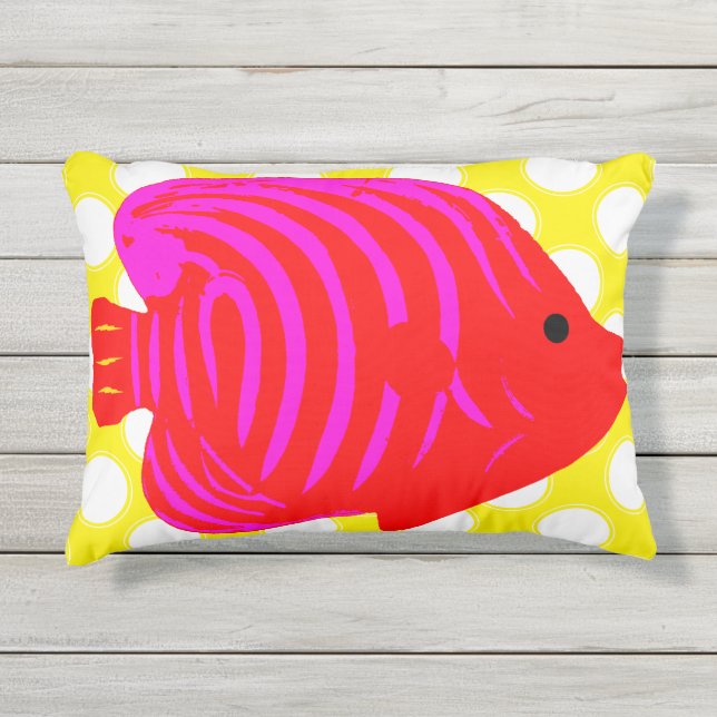 Fische Kissen Für Draußen (Vorderseite)