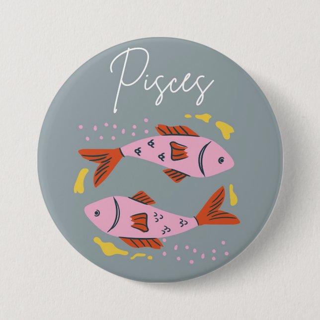 Fische Knopfanstecker  Button (Vorderseite)