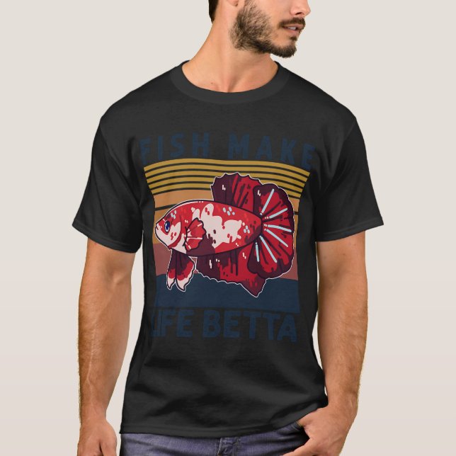 Fische machen das Leben schöner T-Shirt (Vorderseite)