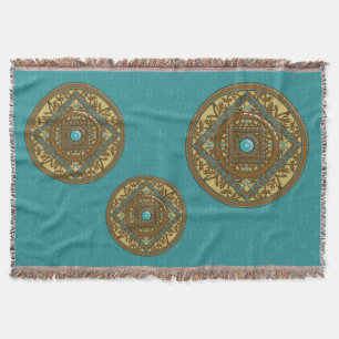 Fische-Mandala-Wurfdecke Decke