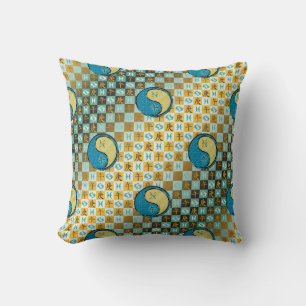 Fische & Metallpferd Kissen