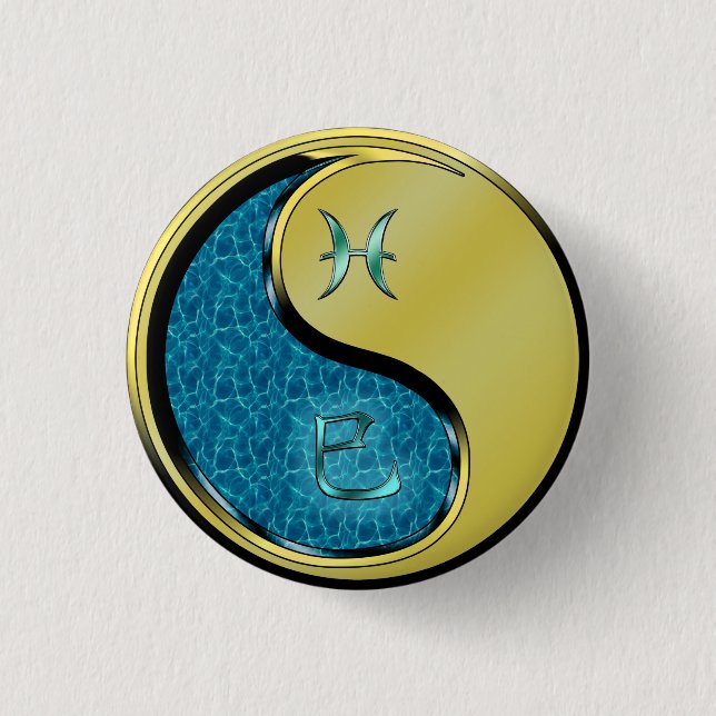 Fische & Metallschlange Button (Vorderseite)
