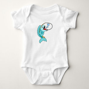 Fische mit Angelrute Baby Strampler