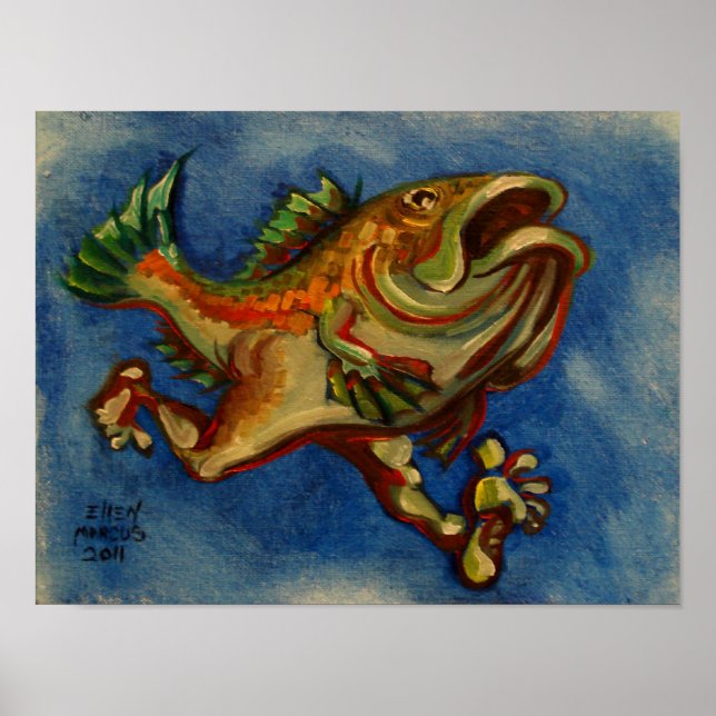 Fische mit Legen Poster (Vorne)