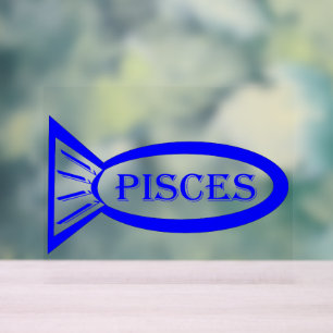 Fische mit Sternzeichen Acrylschild