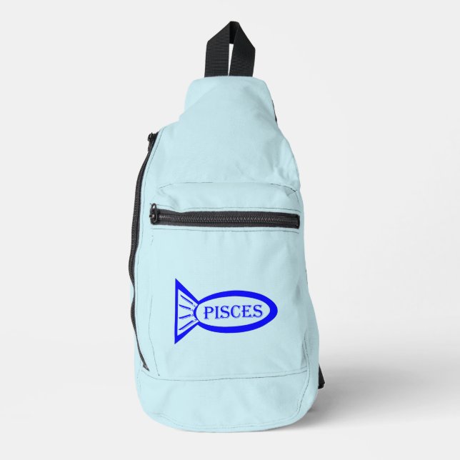 Fische mit Sternzeichen Crossbody Bag (Vorderseite)
