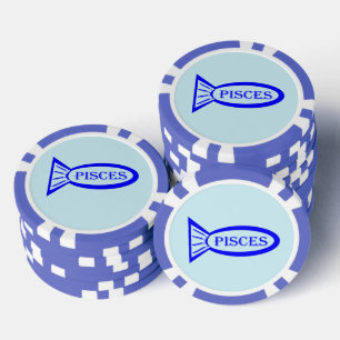Fische mit Sternzeichen Pokerchips
