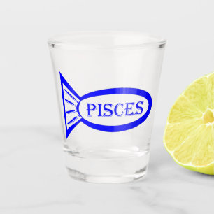 Fische mit Sternzeichen Schnapsglas
