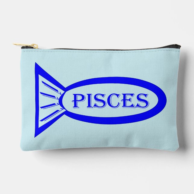 Fische mit Sternzeichen Zubehörtasche (Vorderseite)
