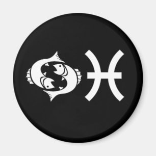 Fische mit Symbol Magnet